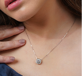 925 Sterling Silver Pearl Charm Necklace (Copy) - Image 2