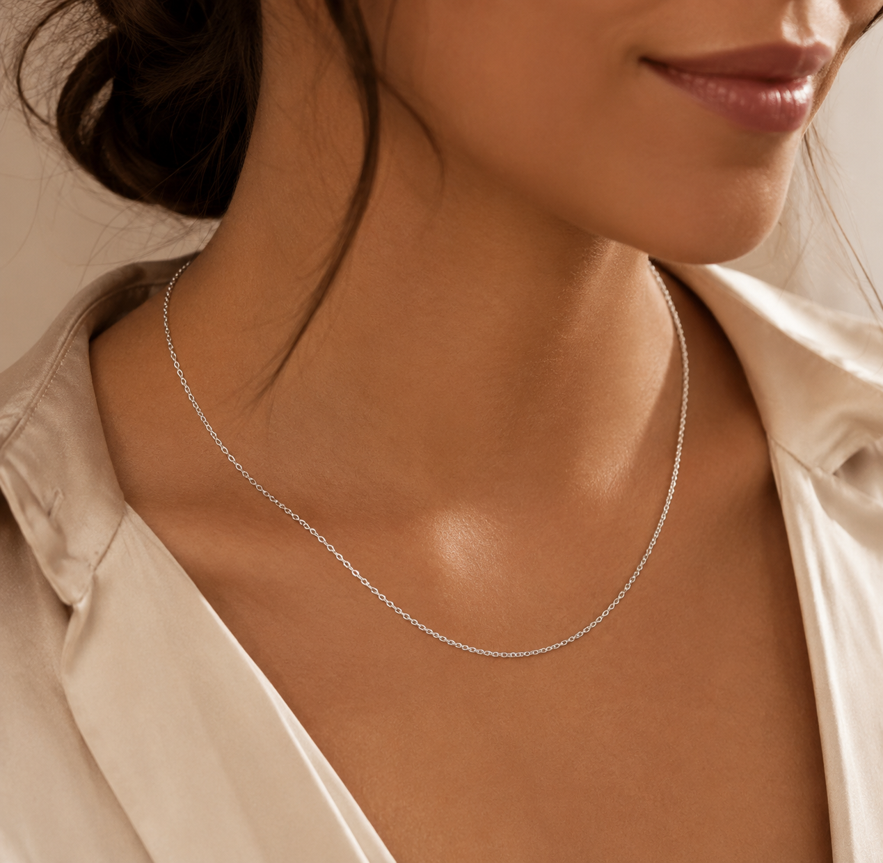 Classic 925 Silver Cable Link Chain - Image 3